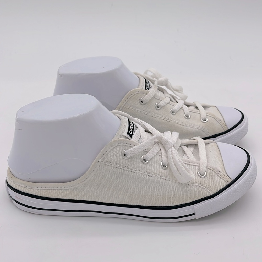 Converse White Canvas Sneakers - Picture 3 of 9